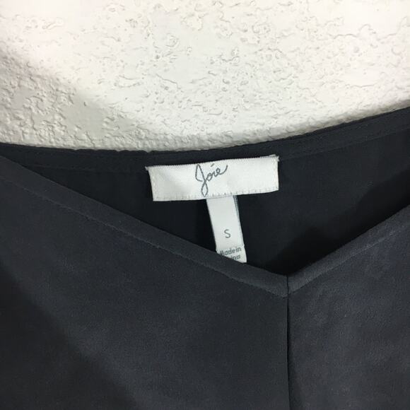 Joie black silk cold shoulder long sleeve top - Picture 6 of 10